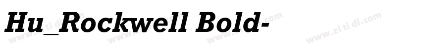 Hu_Rockwell Bold字体转换